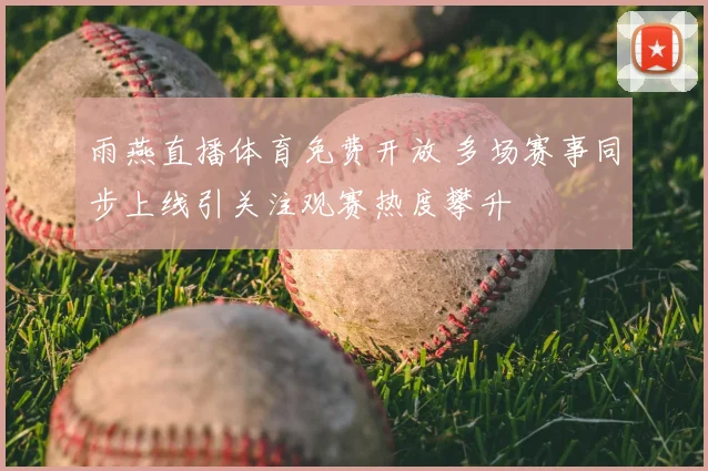 雨燕直播体育免费开放 多场赛事同步上线引关注观赛热度攀升